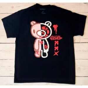 Gloomy The Naughty Grizzly Bloody Short Sleeve Black Graphic Tee Shirt Men's L